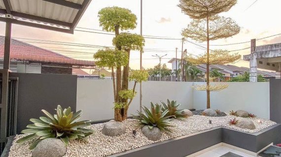 Taman kering minimalis di Lahan Sempit