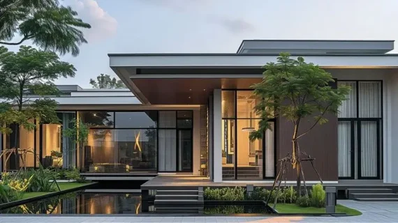 Inspirasi Fasad Rumah Minimalis Tropis: Kombinasi Elegan Batu Alam dan Kayu